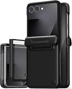 VRS ديزاين حافظة تيرا جارد مودرن لهاتف سامسونج جالاكسي Z فليب 7 (2025) مع [واقي شاشة مدمج] وحماية مفصلية - اسود