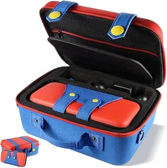 Carrying Storage Case Compatible with Nintendo Switch System,Cute and Deluxe,Protective Hard Shell Carry Bag for Nintendo Switch Console and Accessories