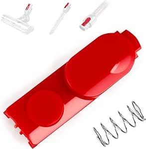 مشبك رأس منظف وزر مزلاج وعصا تمديد بديلة للمكنسة الكهربائية دايسون V7 V8 V10 V11 V15، زر تبديل مع ملحقات زنبركية