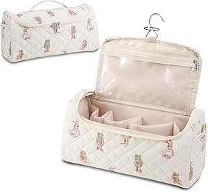 شنطة سفر مبطنة من جيسمتر متوافقة مع دايسون اير راب متعددة الطرازات والملحقات، شنطة تخزين قطنية محمولة مع خطاف تعليق لملحقات تجعيد الشعر، دب لطيف