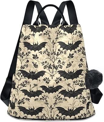 ام ان اس ار يو يو شنطة ظهر للنساء، شنطة ظهر بتصميم خفافيش، شنطة كتف عصرية مضادة للسرقة