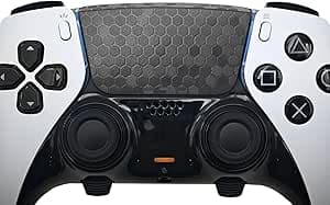 واقي لوحة اللمس دوال سينس/ايدج لجهاز بلاي ستيشن 5 دوال سينس/ايدج من لاك اند لينك، متوافق مع بلاي ستيشن 5 دوال سينس/ايدج (هوني كومب - اسود، PS5 ايدج (قطعتان)