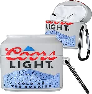 بيسور حافظة ايربودز برو بتصميم زجاجة رمادية ثلاثية الابعاد للاولاد والبنات والاطفال والمراهقين بتصميم كرتوني لطيف ومرح من السيليكون الناعم لسماعات ايربودز برو، اغطية هايبيبيست فريدة من نوعها لسماعات