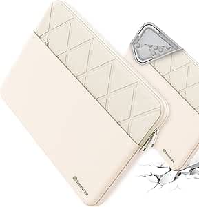 Smatree Laptop Sleeve for 14 inch ASUS Chromebook Vibe CX34 Flip CX3401, ASUS ExpertBook B7 Flip B7402F, ASUS Protective Laptop Case with Pocket, YKK Zipper, Patented Shockproof Design, White (E424W)